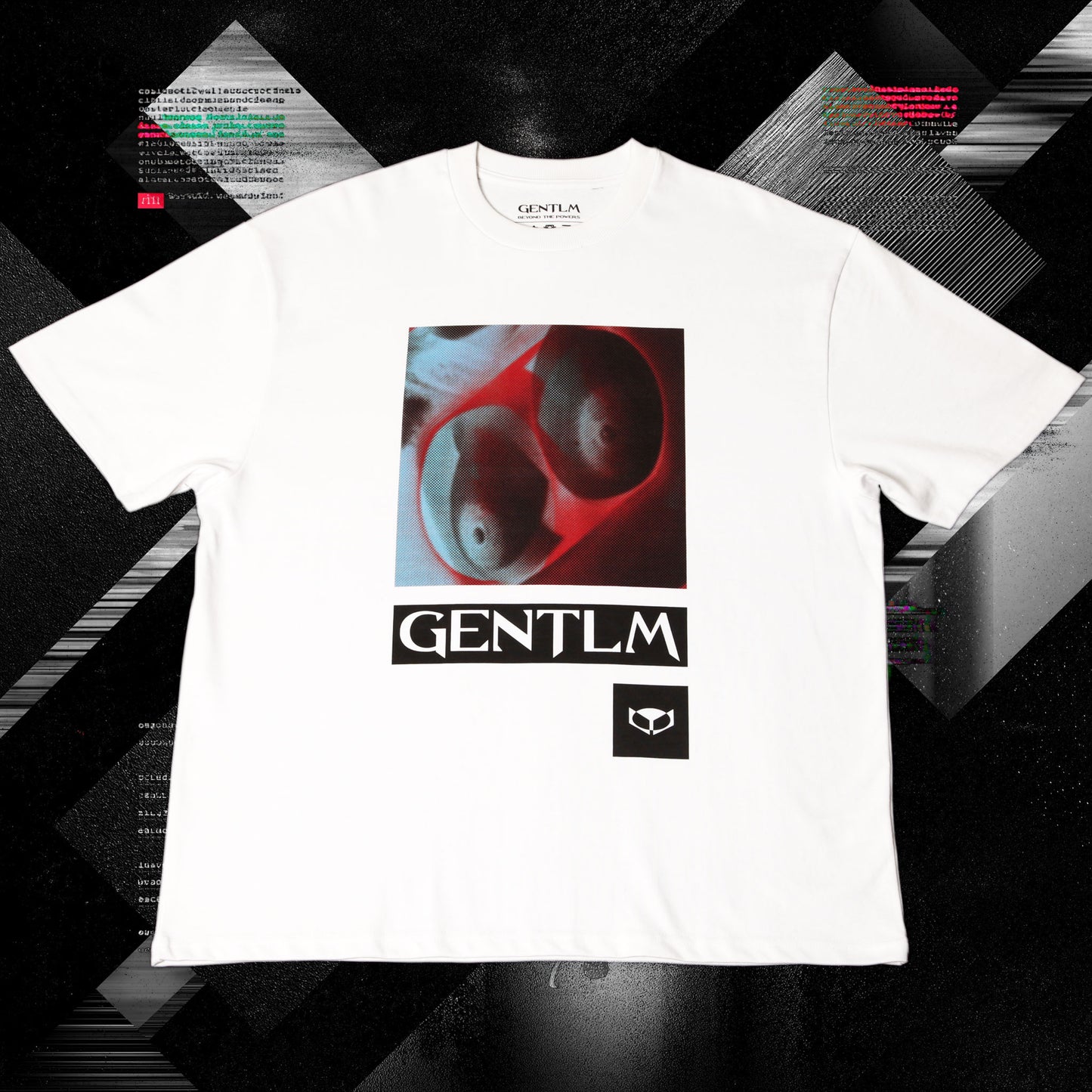 gentlm dots limited edition t-shirt front graphic white