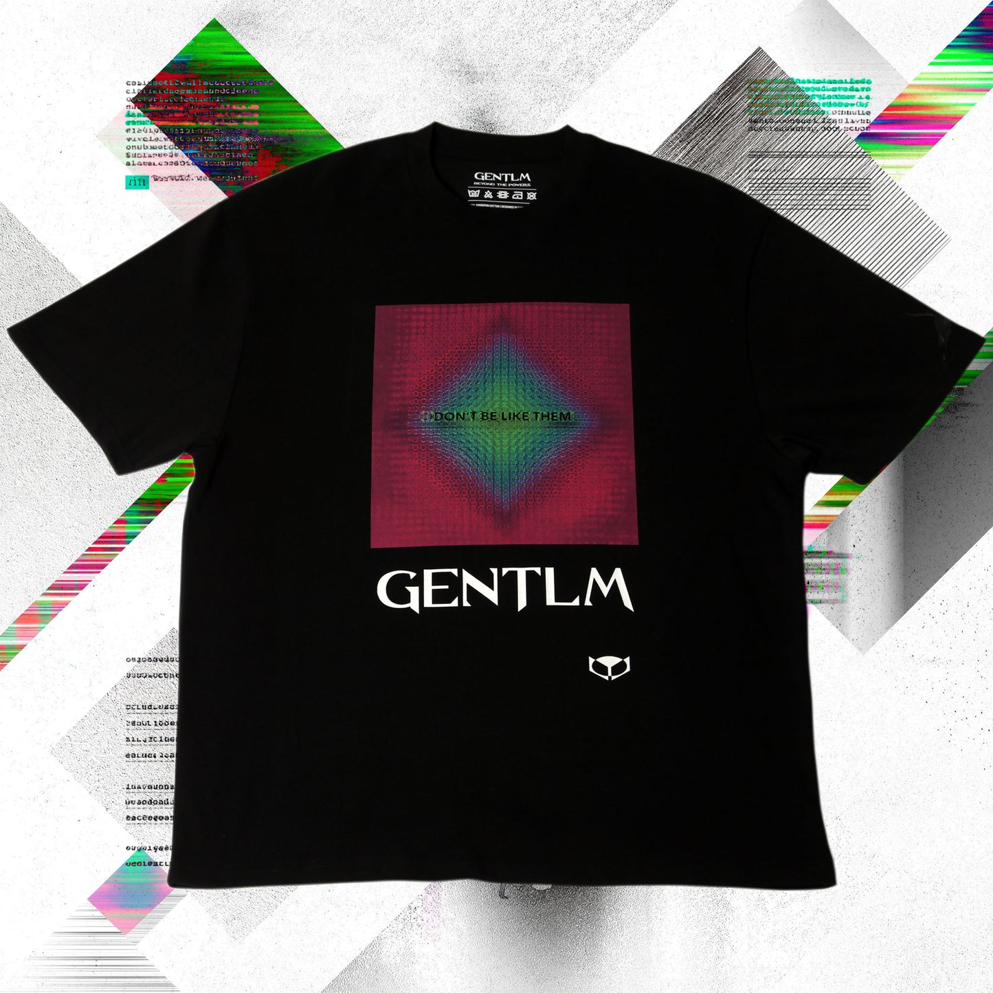 gentlm don't be like them limited edition t-shirt front graphic black