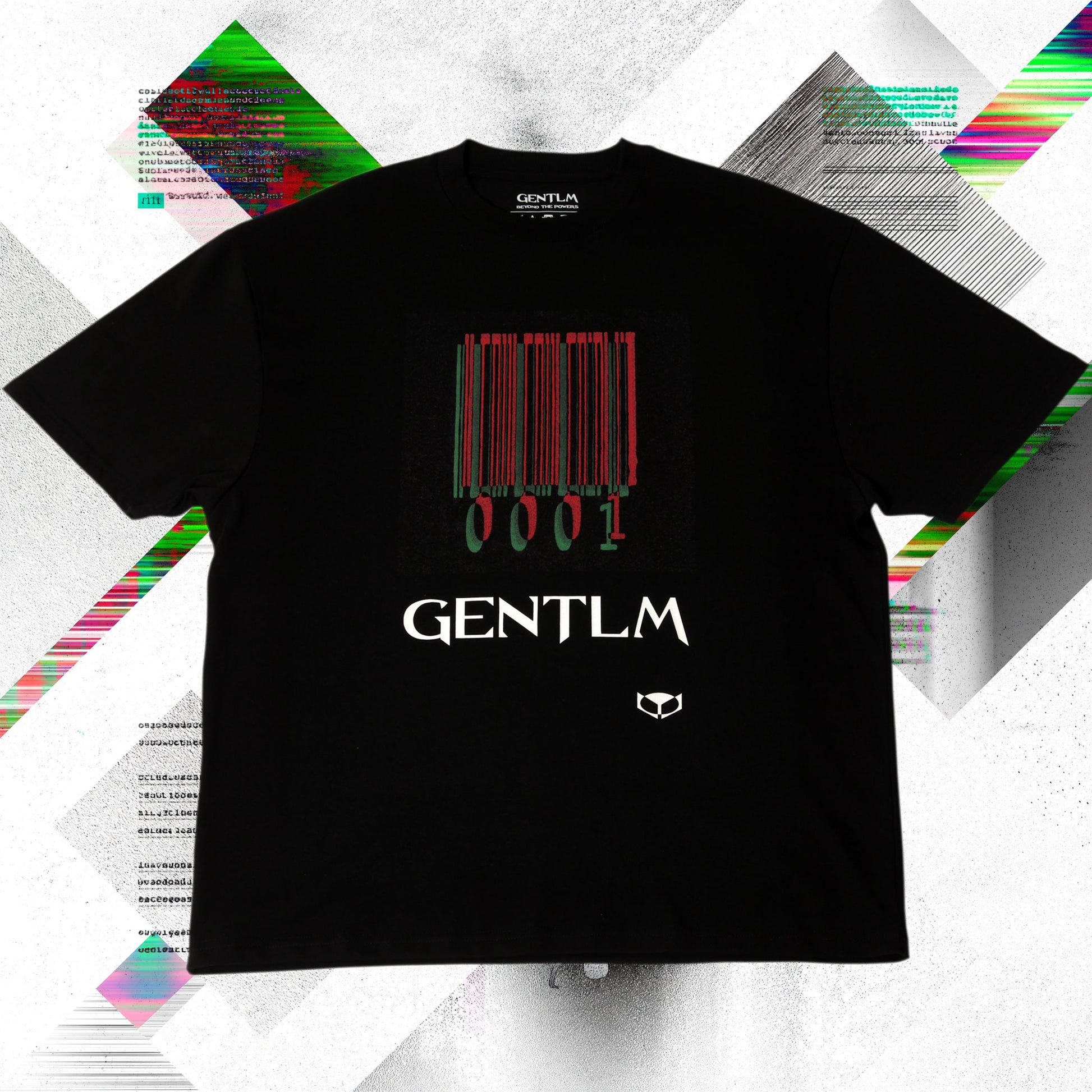 gentlm 0001 limited edition t-shirt front graphic black
