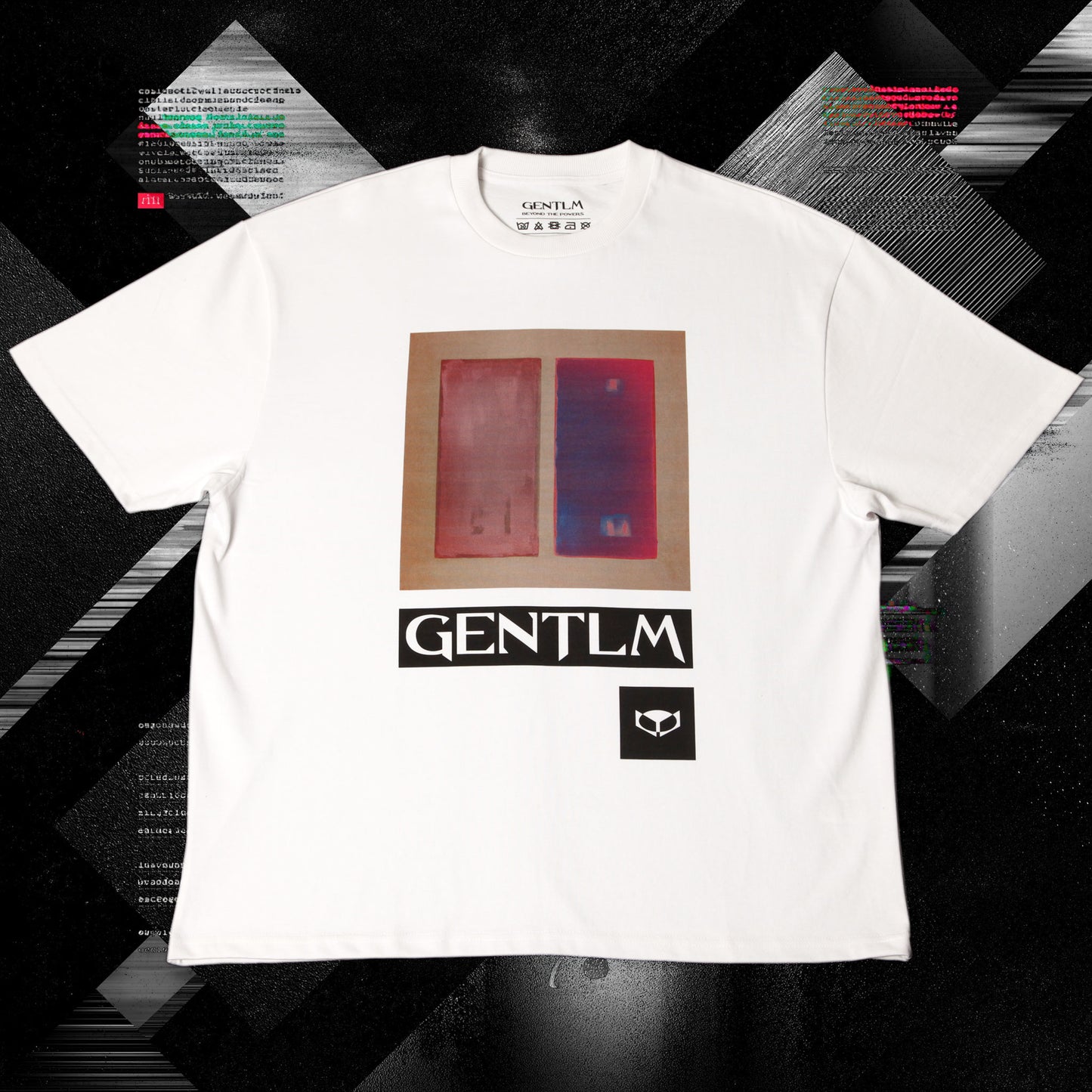 gentlm pause limited edition t-shirt front graphic white