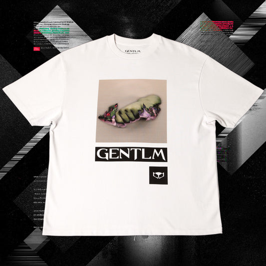 gentlm hand limited edition t-shirt front graphic white
