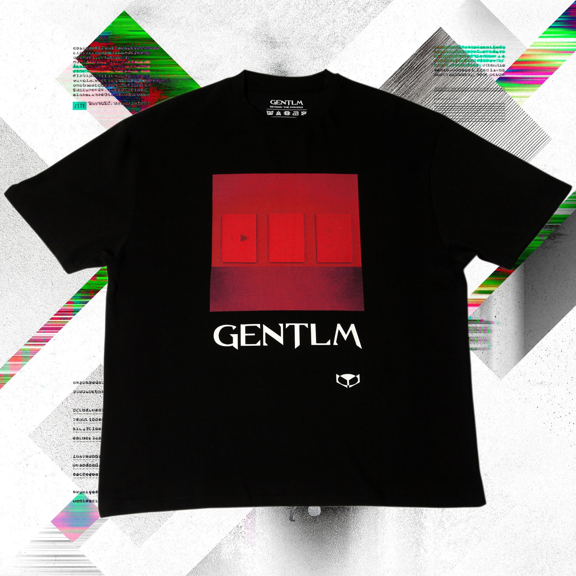 gentlm system limited edition t-shirt front graphic black