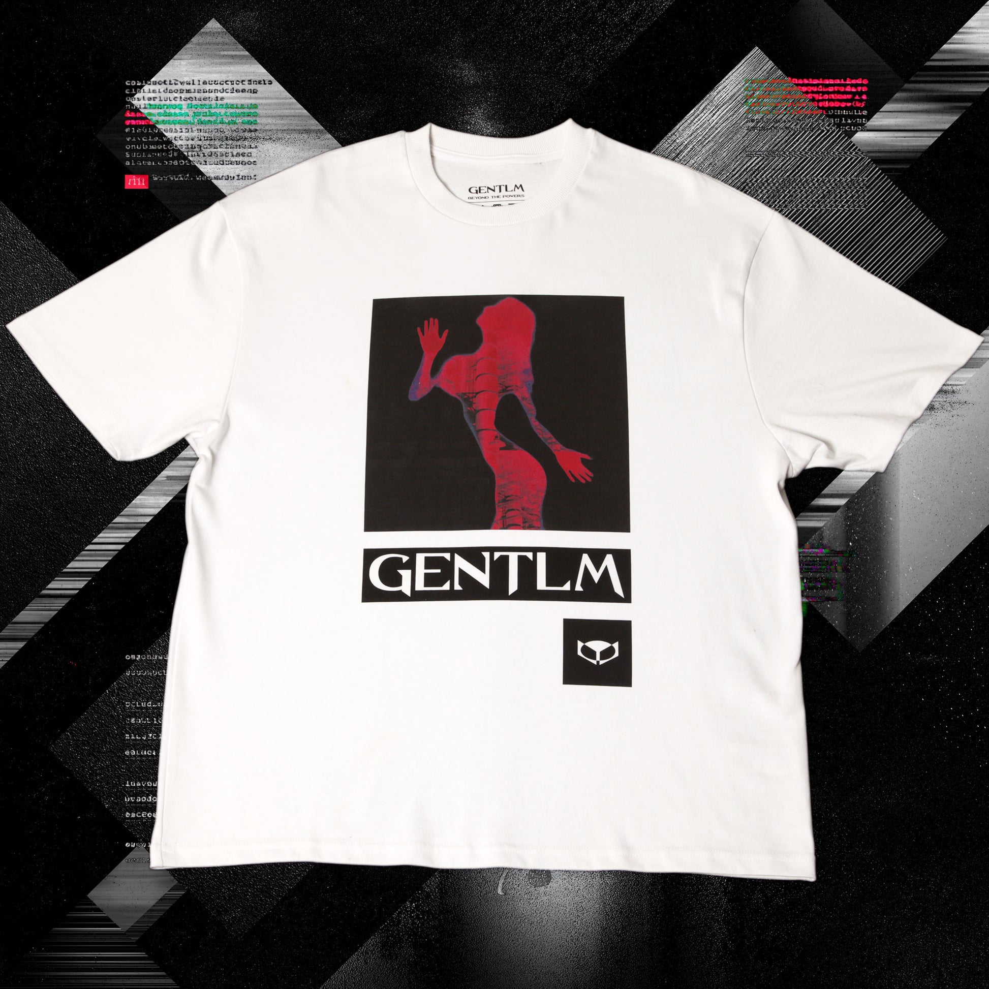 gentlm lamp limited edition t-shirt front graphic white